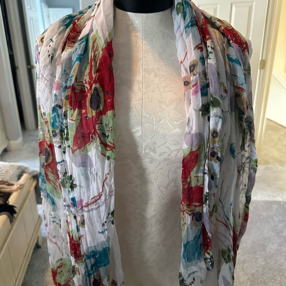 Elegant Floral Print Scarf